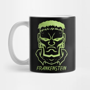 Evil Green Monster Face Costume For Halloween Mug